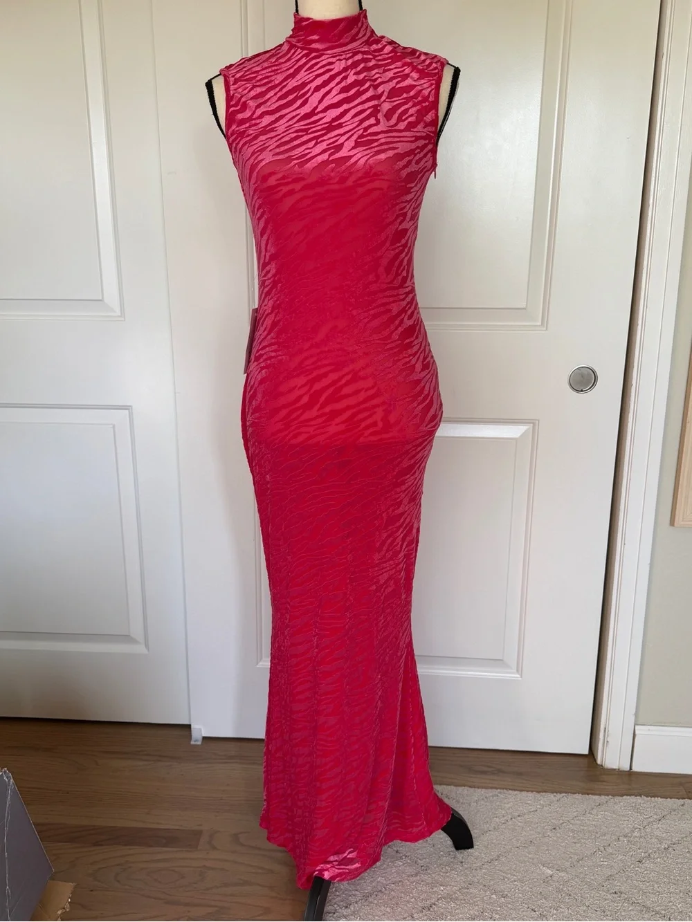 purple long dress Purple A line tulle long prom dress, purple tulle evening dress main image 0